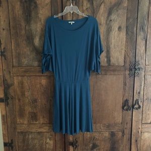 Anthropologie teal dress